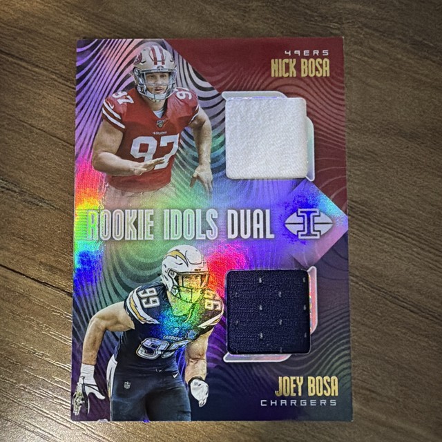 2019 Panini Illusions Rookie Idols Dual Memorabilia Nick Bosa, Joey Bosa #RI-NJ
