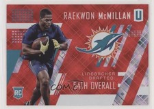 2017 Panini Unparalleled Class of Rookie Red 14/25 Raekwon McMillan #249 b2v