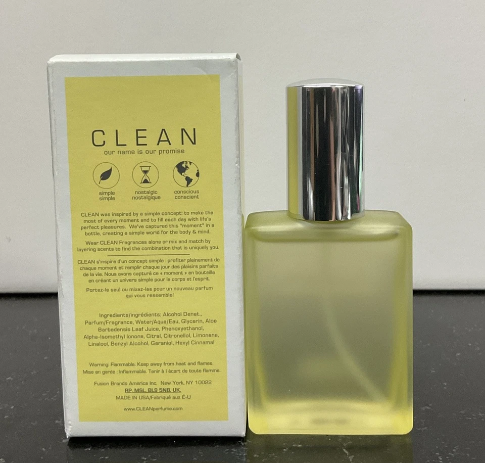 Fresh Linens by Clean Eau De Parfum 1 oz/30 ml spray nuevo con caja Foto 2 de 2