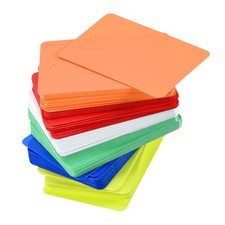Waterproof Eyelet Plastic Shipping Tags,Outdoor Tags,40 x 60mm 6 Colors 150Pcs