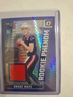 2024 Panini Donruss Optic - RC Phenom Drake Maye #RPB-DME Blue Hyper Prizm Mem
