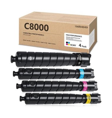 Versalink C8000 High Capacity Toner Cartridge (4 Pack, 1BK/1C/1M/1Y) - 106R04...