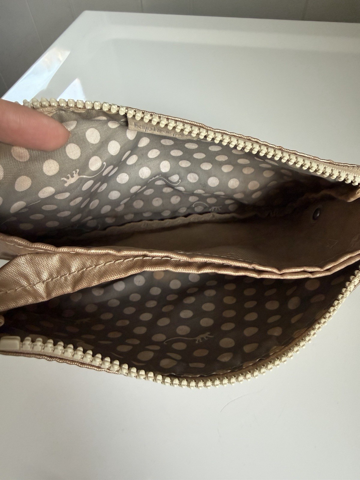 Kipling Creativity L Solid Pouch Rose Gold Wristl… - image 6