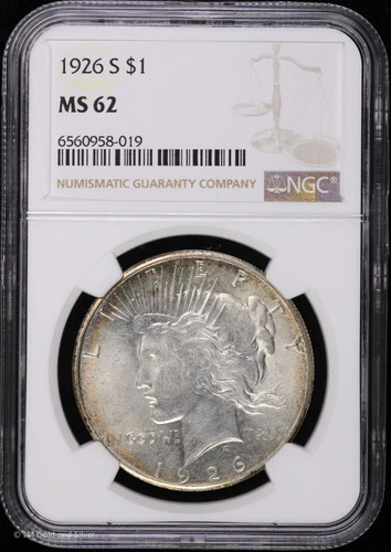 1926-P $1 Peace Silver Dollar NGC MS 62 | Uncirculated UNC
