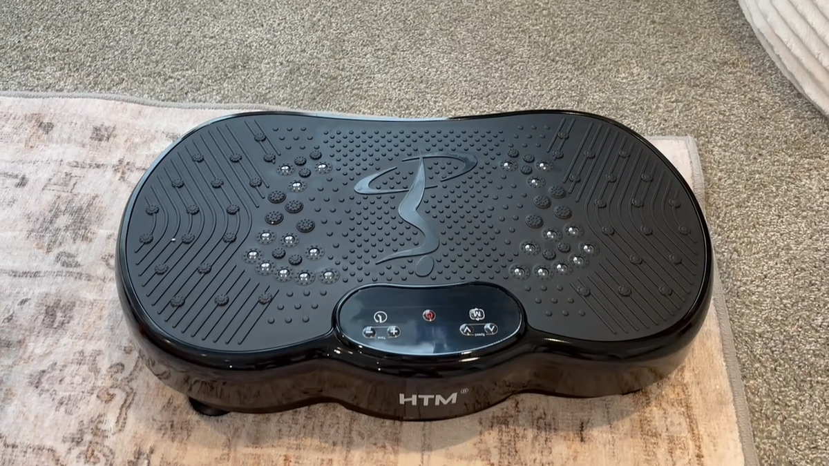 Vibration Plate Exercise Machine Power Vibrate Stand Shake Board 350lbs  Capacity