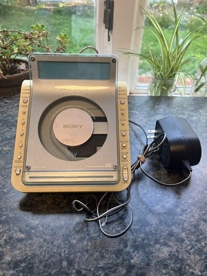 Sony Dream Machine ICF-CD855V AM/FM Clock Radio CD Player Alarm Tested Works