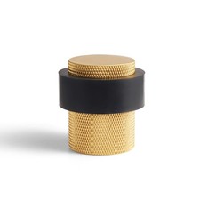 Floor Door Stop 1-1/2 Inch Cylindrical Mount Heavy Duty Brass Wall Protector
