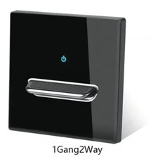 1,2,3,4 Gang Lightswitch 2 Way Control Toggle Switch EU Standard Trendy Black