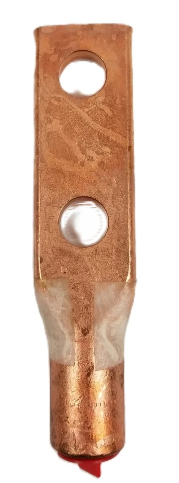 10 BURNDY YGHA282N 2Hole Lug Copper Compression Connector Straight 4/0 AWG NEW - Image 3 of 4