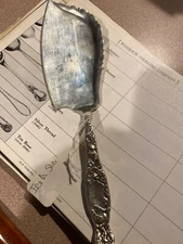 HERALDIC by WHITING - STERLING SILVER ICE CREAM SERVER 10"  SUPER SERVER