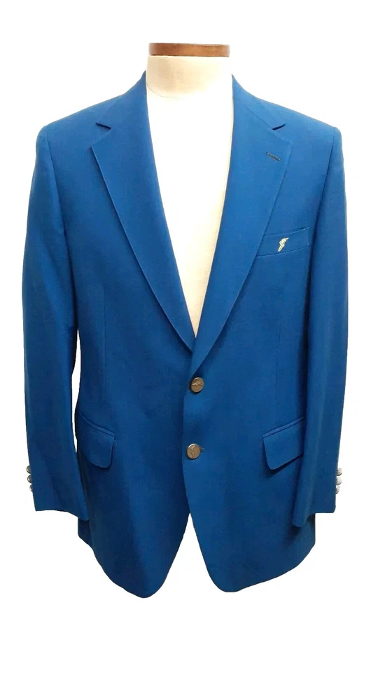 Vintage Hart Schaffner Marx Wool Blazer Jacket 40 42 R Goodyear Tires Sport Coat - Image 2 of 4