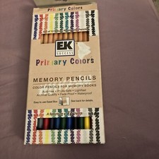 EK Success Pastel Colors 12 Memory Pencils Scrapbook Waterproof Colored Pencils