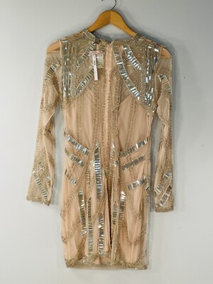 ASOS Nude/Rose Gold Beaded, Mirrored Dress Size 6 NWT | eBay ASOS Nude/Rose Gold Beaded, Mirrored Dress Size 6 NWT | eBay