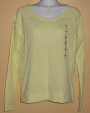 NEW Jenni by Jennifer Moore Pajamas Top Sleepshirt 44112 Luminary Green