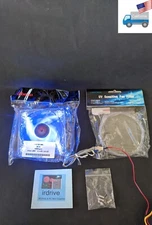 Enermax 90mm Blue LED ON/OFF Switch 12V 3pin PC Cooling Fan+UV Sensitive Filter