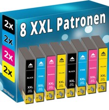 8 XXL TINTE PATRONEN für Epson WF2510WF WF2520NF WF2530WF WF2540WF SET DRUCKER