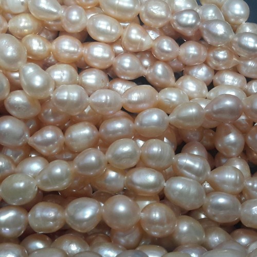 Perla de agua dulce cultivada Nat, ovalada 8-12x7-8 mm, ciruela, 39 piezas vendedor de onzas gratis - Imagen 3 de 3