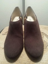 MICHAEL Michael Kors Sammy Ankle Boot Chocolate Suede Size 7.5 NWOB 