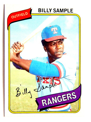 Billy Sample #458 Topps 1980 Baseball Card (Texas Rangers)* | eBay