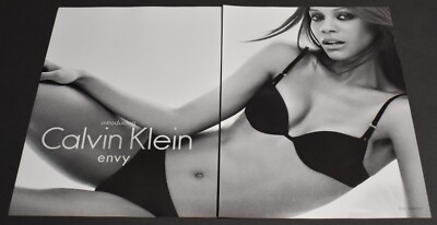 2010 Print Ad Sexy Calvin Klein Underwear Envy Brunette Lady Beauty Art Zoe 