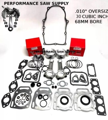 #ad 010 OVERSIZE KIT FITS BRIGGS STRATTON VANGUARD ENGINE PISTONS RODS GASK G1N $319.95