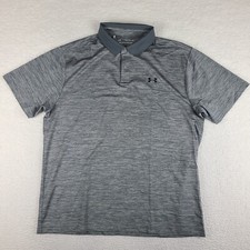 Under Armour The Performance Polo Shirt Mens XL Dark Gray Loose Heatgear