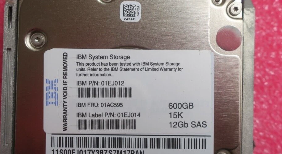 IBM 600GB 15K SAS 12Gb/s 2.5" Hard Drive HDD 01AC595 01EJ012 For Storwize V5000 - Image 3 of 4