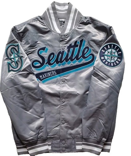Vintage Y2k Majestic Seattle Mariners Full Zip Jacket Kids Size Vintage Y2k Majestic Seattle Mariners Full Zip Jacket Kids Size