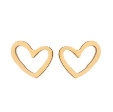 2pairs stainless steel Heart earrings, 4 colors Available Wholesale FJS66-298