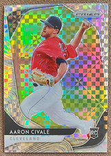 Aaron Civale 2020 Panini Prizm Power Plaid Rookie #211 /75 Cleveland Numbered RC