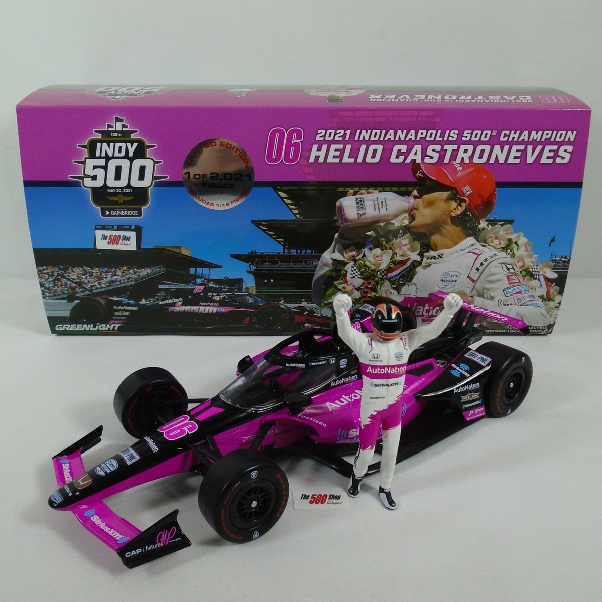 2021 Indy 500 Champion With Helio Castroneves Figure #06