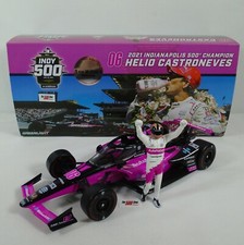 2021 Indy 500 Champion With Helio Castroneves Figure 06 AutoNation 1:18 Diecast