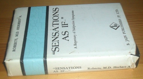 "Sensations As If" By Roberts, M.D. Herbert A. Published by Jain 1989 Reprint - Picture 2 of 4