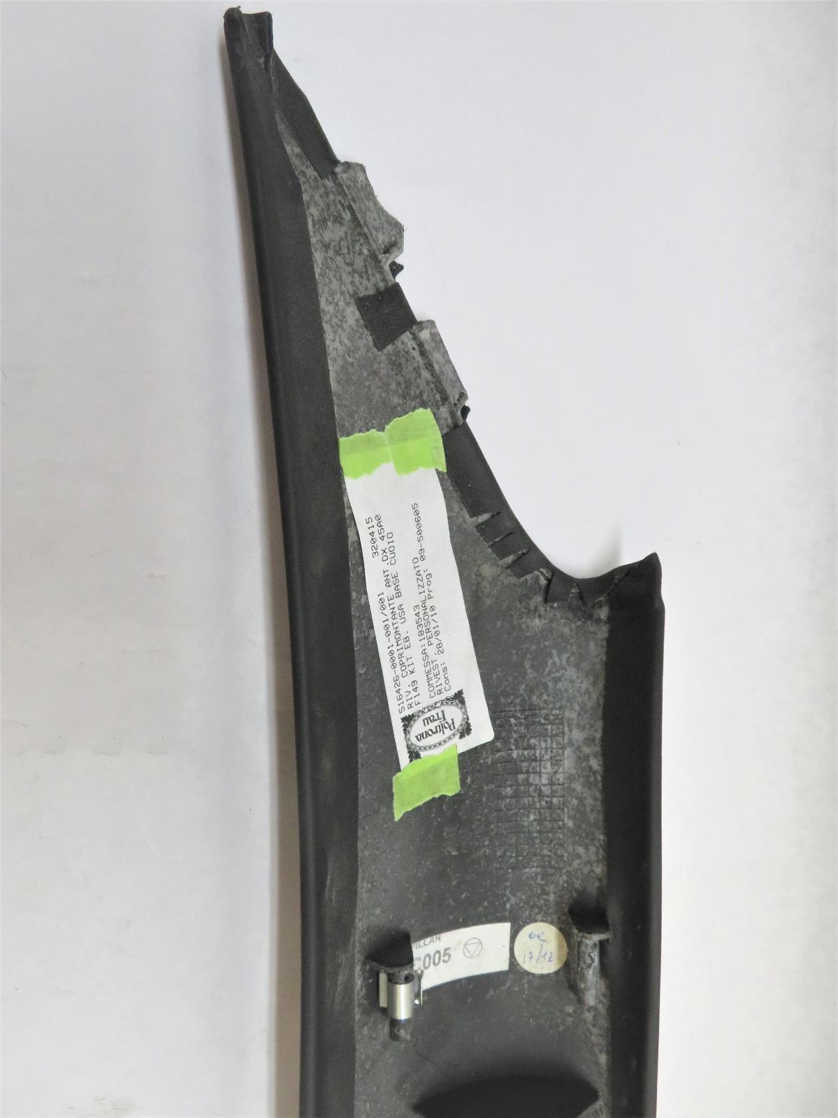 2010 FERRARI CALIFORNIA RIGHT SIDE A PILLAR TRIM FRONT POST COVER OEM 080581100