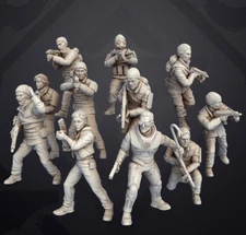 Half-Life Freeman and Alyx Army Proxy Models 11-Pk 3D Printed