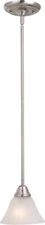 Maxim Lighting 91064MRSN Newport Mini Pendant Satin Nickel Light Fixture