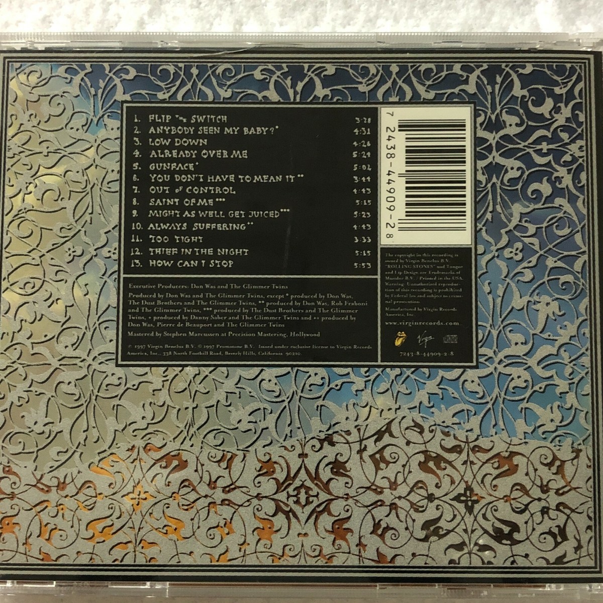 The Rolling Stones Bridges to Babylon CD Rock 1990s 13 Song Studio 