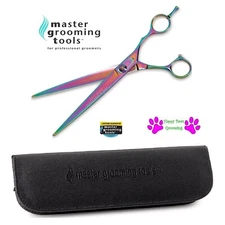 Master Grooming Tools PRO RAINBOW ICE 440C Ice Steel 8" SHEAR Pet Dog Grooming