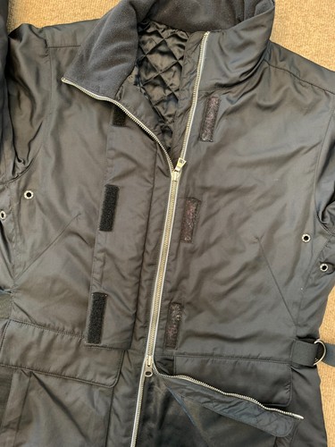 Nike Jacket Boys M (8/10) Long Sleeve High Neck Cinch Waist Quilted Black Coat - Picture 4 of 9
