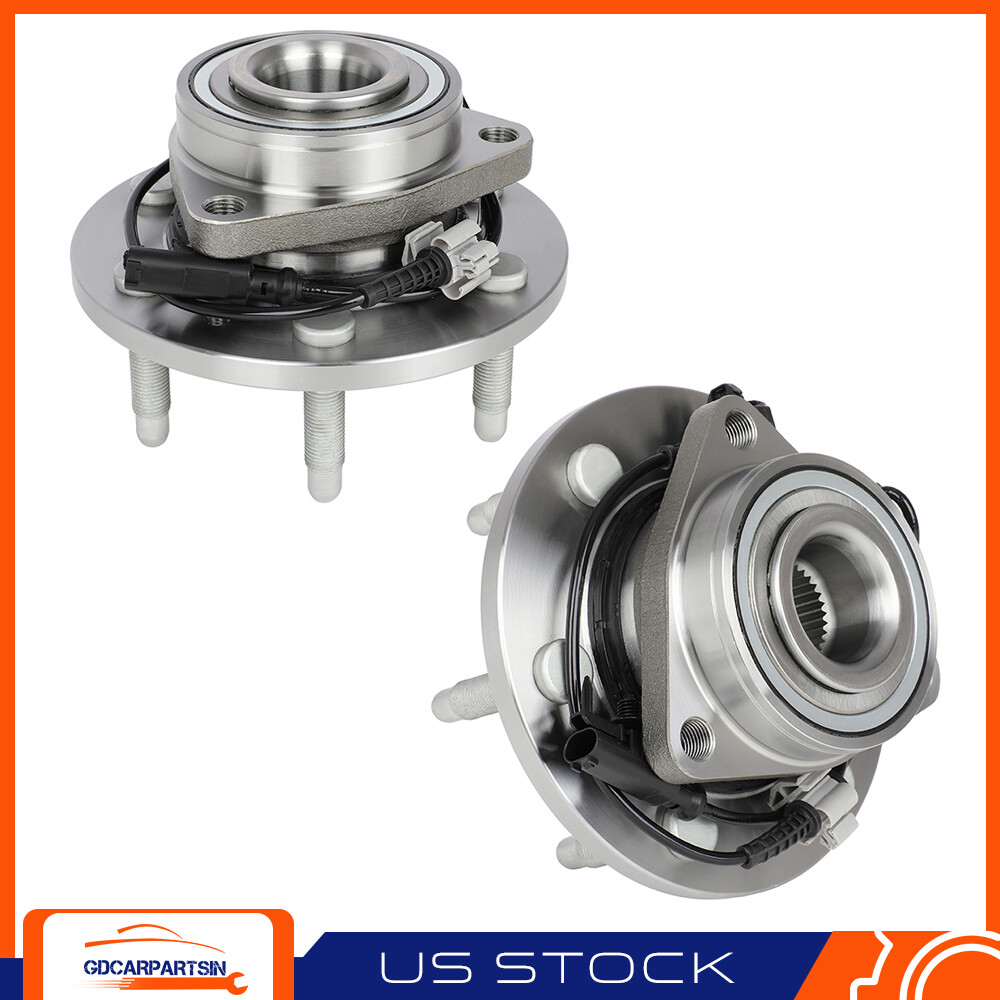 (2) Front Wheel Hub Bearing Assembly For Cadillac Escalade Chevy Tahoe GMC Yukon