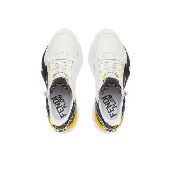 Fendi Flow Nonslip and wearresistant Life Casual Shoes Men's White eBay