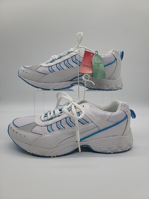Danskin Now Womens 7.5W Athletic Shoes NatureTex 70 White Blue NWT Marks