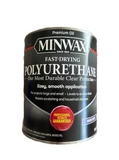 Minwax Fast Drying Polyurethane Protective Wood Finish, Warm Satin, 1 Gallon