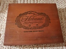 HABANA CUSTOM CIGARS BY JUAN HERNANDEZ WOOD CIGAR BOX - BEAUTIFUL! 25 CIGAR CT