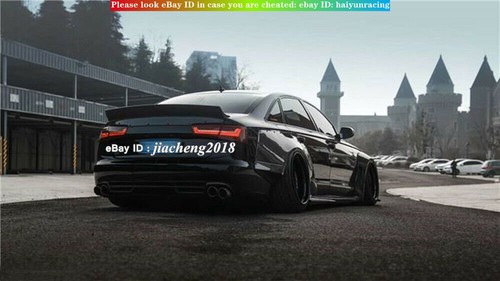 For 2012-2015 Audi A6 S6 RS6 Fender Flares Wide Body Kit Wheel Arch Cover Trim - Picture 7 of 10