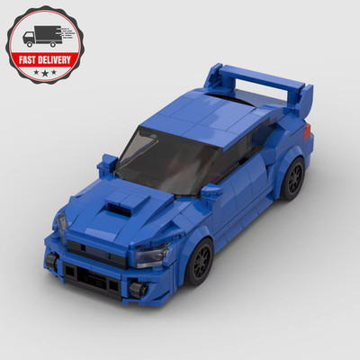 MOC Subaru WRX STI 303 Teile Racing Sportwagen Fahrzeug Racer Bausteine Ziegel