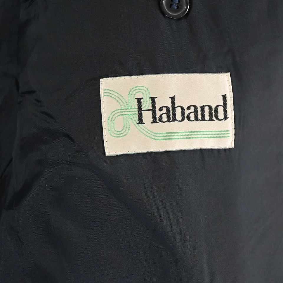 Vtg Mens 54L Navy Blue Flannel Silver Button Mens Blazer Suit Jacket Sport Coat - Image 4 of 4