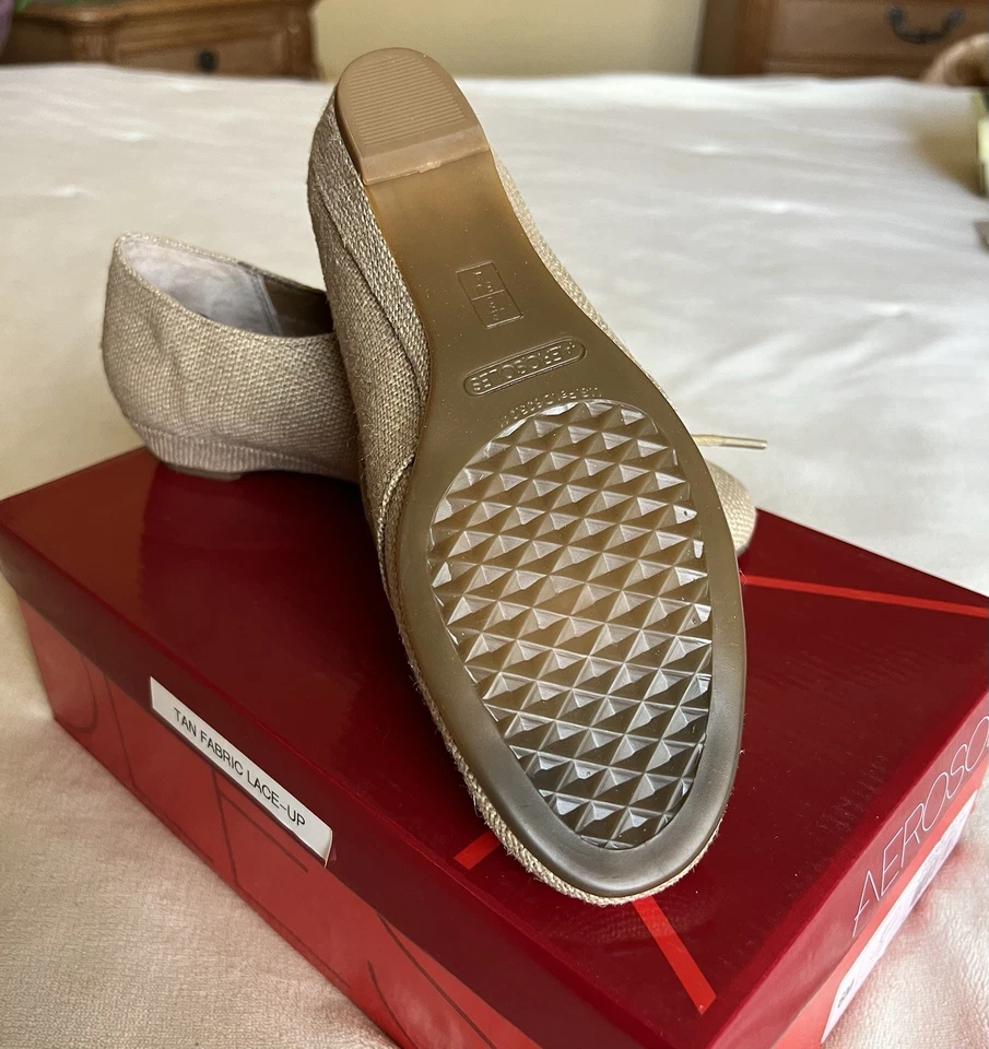 Zapatos con cordones de tela natural Sota naranja aerosoles Foto 4 de 4