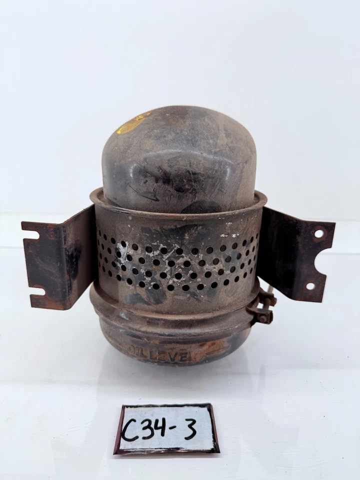 Limpiador de aire de baño de aceite Willys Jeep de colección fabricante de equipos originales M38A1 MB militar C34-3 Foto 3 de 4