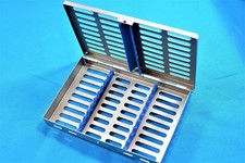 German Dental Autoclave Sterilization Cassette Rack Box Tray For 10 Instruments